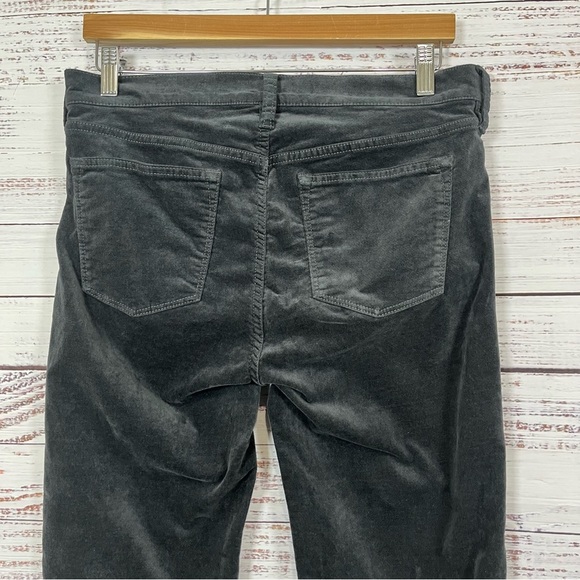 J.Crew Mercantile Gray Velvet Skinny Ankle Pants - Picture 6 of 13